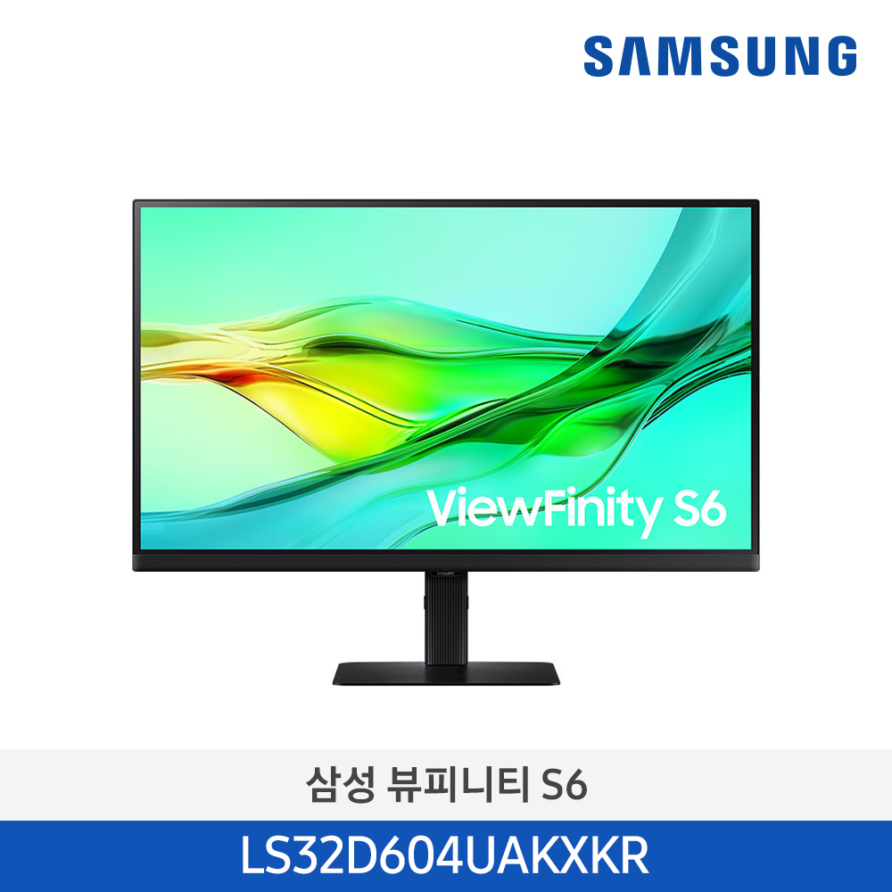 [삼성전자] 고해상도 뷰피니티 S6 (S60UD) 모니터 LS32D604UAKXKR